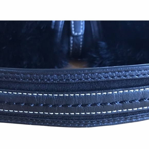 Vintage Coach Soho Boho Fur Trim Shoulder Bag - Picture 3 of 10